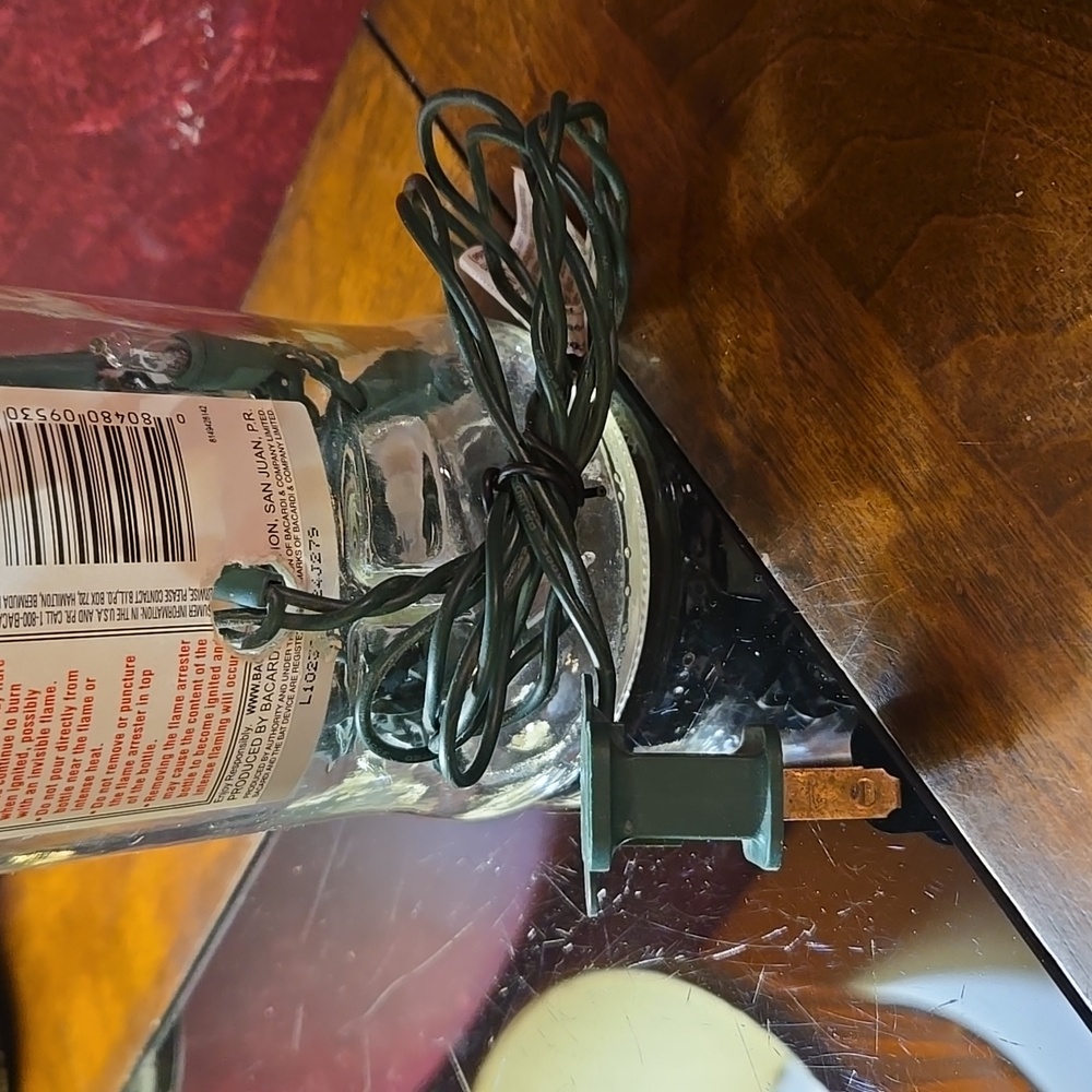 Bacardi 151 Lighted One Of A Kind Bottle Lamp - Picture 11 of 11